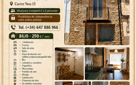 Piso en Villafranca, Castellón.